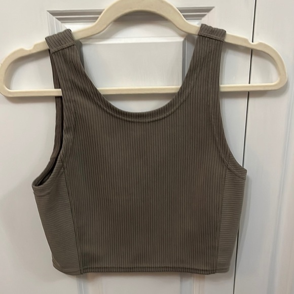 lululemon athletica Tops - Lululemon Softstreme Ribbed Crop Tank in Nomad